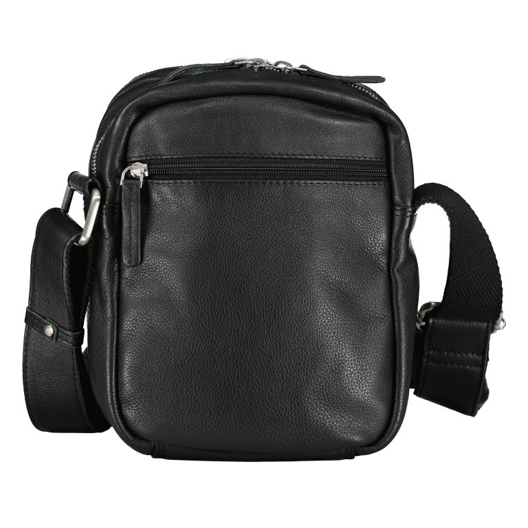 Umhängetasche Black, Farbe: schwarz, Marke: Hausfelder Manufaktur, EAN: 4065646011922, Abmessungen in cm: 19x21x10, Bild 3 von 6