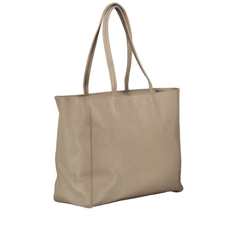 Shopper Taupe, Farbe: taupe/khaki, Marke: Hausfelder Manufaktur, EAN: 4065646011397, Abmessungen in cm: 36x30x14, Bild 2 von 5