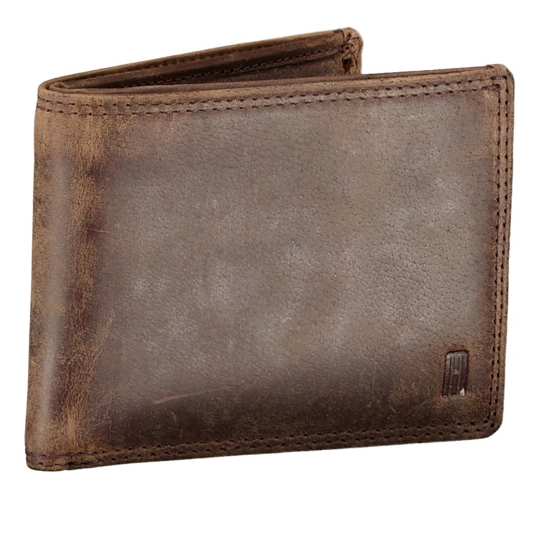 Geldbörse Hunter mit RFID-Schutz Braun, Farbe: braun, Marke: Hausfelder Manufaktur, EAN: 4065646011632, Abmessungen in cm: 10.8x8.2x2, Bild 2 von 4
