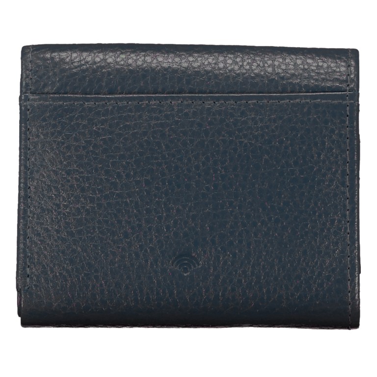 Geldbörse mit RFID-Schutz Dunkelblau, Farbe: blau/petrol, Marke: Hausfelder Manufaktur, EAN: 4065646011830, Abmessungen in cm: 10.3x8.7x1.7, Bild 3 von 5