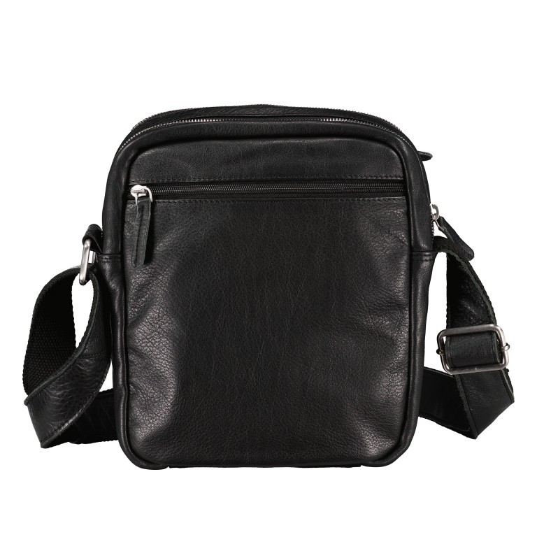 Umhängetasche Nappa Schwarz, Farbe: schwarz, Marke: Hausfelder Manufaktur, EAN: 4065646011311, Abmessungen in cm: 21x26x8.5, Bild 3 von 6