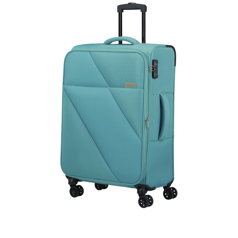 Koffer Sun Break Spinner 68 Expandable Blue, Farbe: grün/oliv, Marke: American Tourister, EAN: 5400520183521, Abmessungen in cm: 44x68x28, Bild 2 von 9