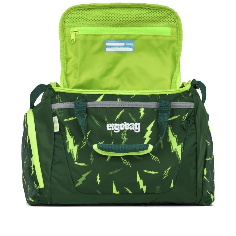 Sporttasche Lumi Bärtastisch, Farbe: grün/oliv, Marke: Ergobag, EAN: 4057081148097, Abmessungen in cm: 40x20x25, Bild 2 von 3