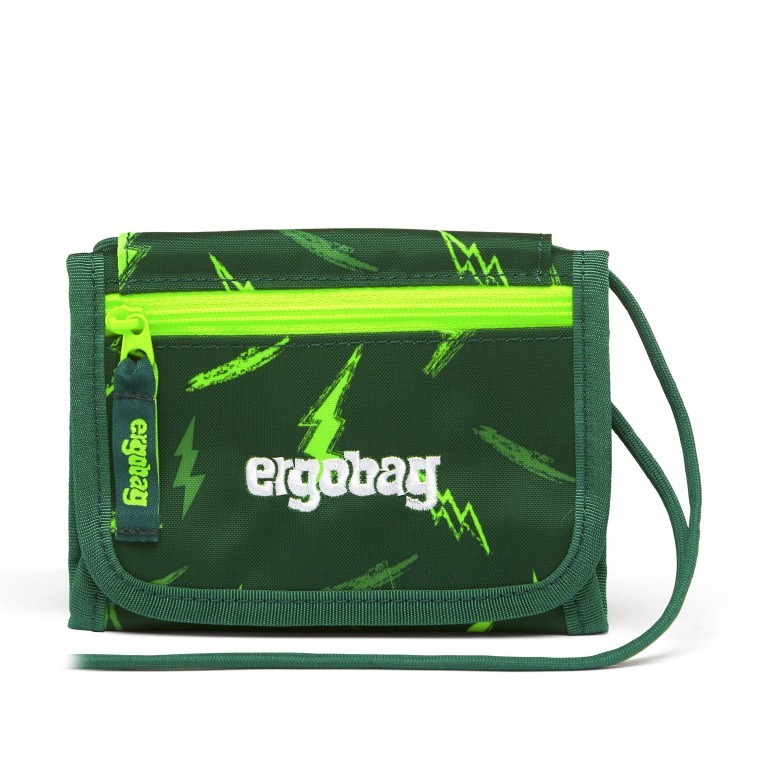 Brustbeutel Lumi Edition Bärtastisch, Farbe: grün/oliv, Marke: Ergobag, EAN: 4057081148189, Abmessungen in cm: 14x10x1, Bild 1 von 1