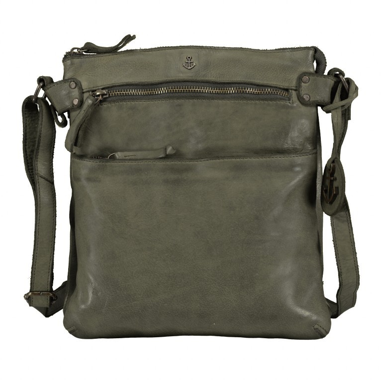 Umhängetasche Anchor-Love Zora B3.9803 Forest Green, Farbe: grün/oliv, Marke: Harbour 2nd, EAN: 4046478062634, Abmessungen in cm: 26x28x2, Bild 1 von 8