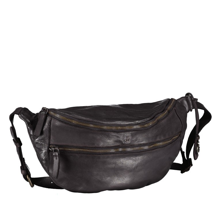 Gürteltasche Anchor-Love Chris AL-11805 Dark Ash, Farbe: anthrazit, Marke: Harbour 2nd, EAN: 4046478062900, Abmessungen in cm: 39x20x13, Bild 2 von 6