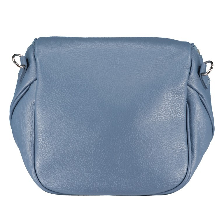 Gürteltasche Silberbeschlag Hellblau, Farbe: blau/petrol, Marke: Hausfelder Manufaktur, EAN: 4065646013681, Abmessungen in cm: 22x19x9, Bild 3 von 6