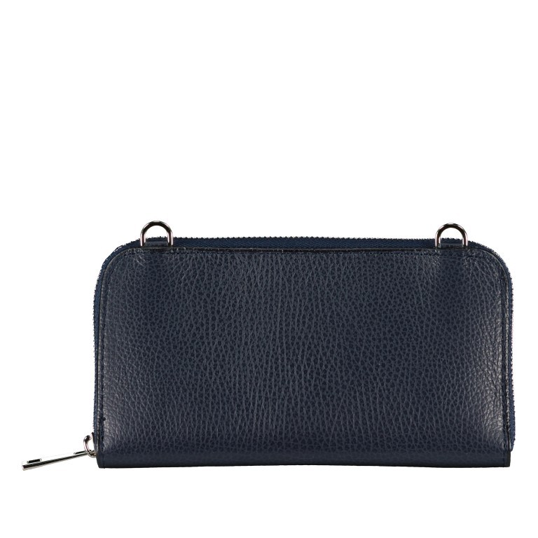 Umhängetasche / Geldbörse Wallet on Strap Dunkelblau, Farbe: blau/petrol, Marke: Hausfelder Manufaktur, EAN: 4065646013704, Abmessungen in cm: 19.5x11x4.5, Bild 3 von 6