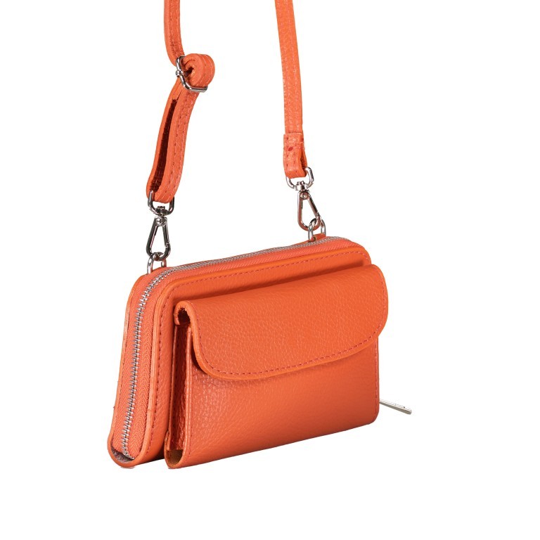 Umhängetasche / Geldbörse Wallet on Strap Orange, Farbe: orange, Marke: Hausfelder Manufaktur, EAN: 4065646013742, Abmessungen in cm: 19.5x11x4.5, Bild 2 von 6