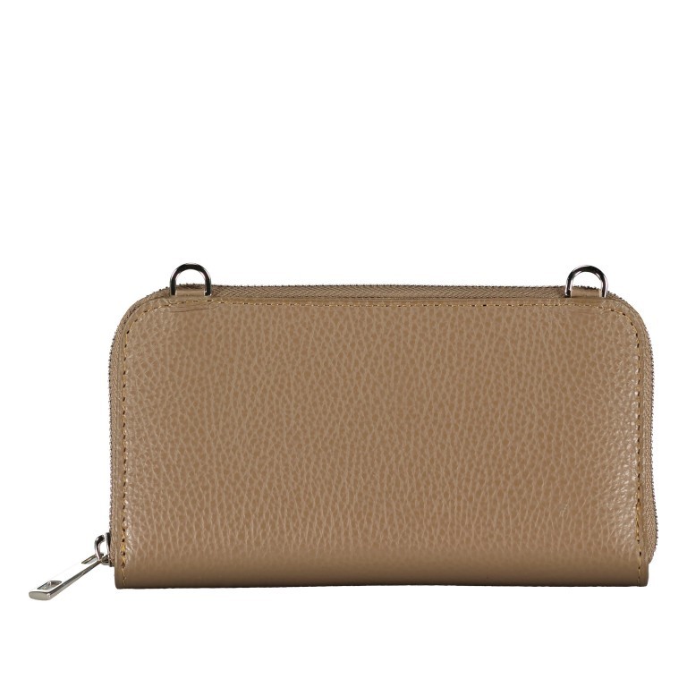 Umhängetasche / Geldbörse Wallet on Strap Taupe, Farbe: taupe/khaki, Marke: Hausfelder Manufaktur, EAN: 4065646013773, Abmessungen in cm: 19.5x11x4.5, Bild 3 von 6