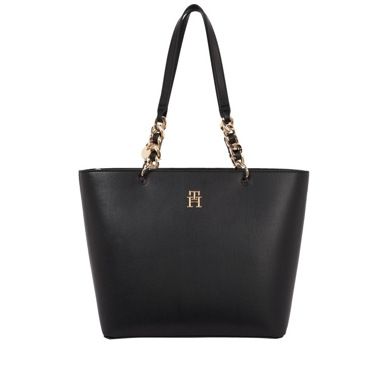 Shopper Chic Tote Bag Black, Farbe: schwarz, Marke: Tommy Hilfiger, EAN: 8720642473506, Abmessungen in cm: 35x25x14, Bild 1 von 5