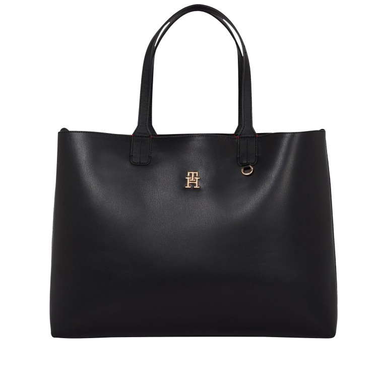 Handtasche Iconic Tote Solid Black, Farbe: schwarz, Marke: Tommy Hilfiger, EAN: 8720642494266, Abmessungen in cm: 42x31.5x14, Bild 2 von 6