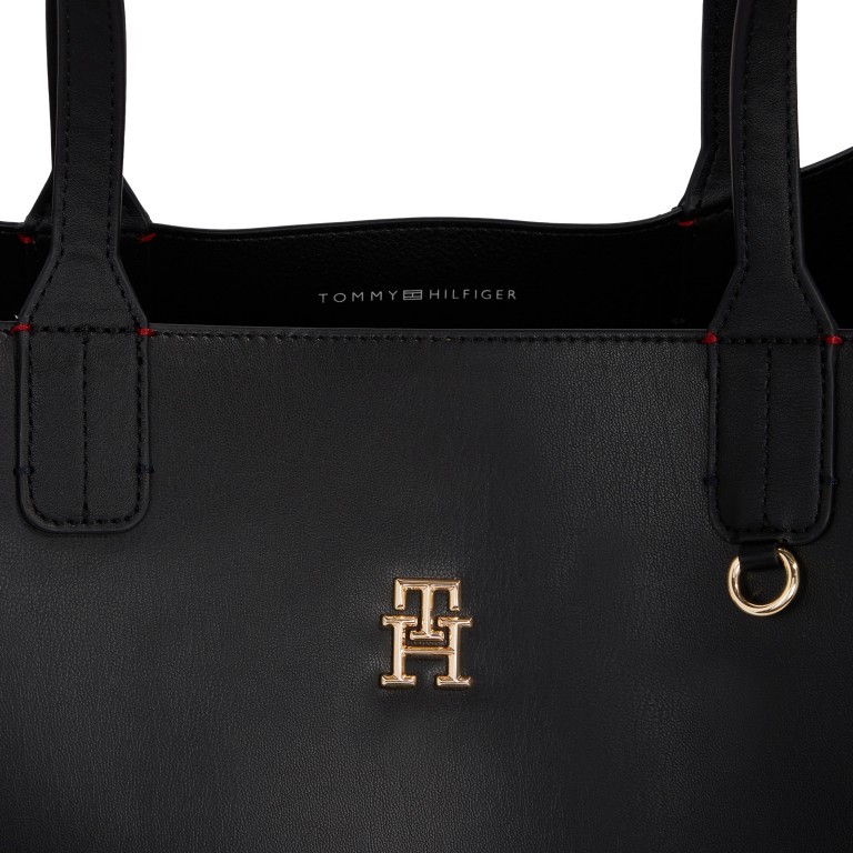 Handtasche Iconic Tote Solid Black, Farbe: schwarz, Marke: Tommy Hilfiger, EAN: 8720642494266, Abmessungen in cm: 42x31.5x14, Bild 6 von 6