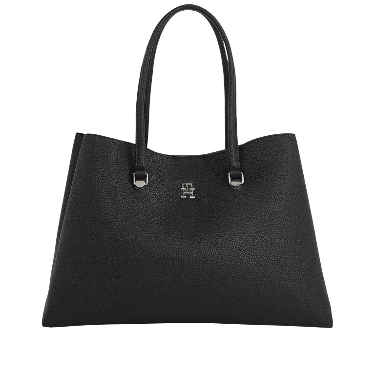 Handtasche Emblem Workbag Black, Farbe: schwarz, Marke: Tommy Hilfiger, EAN: 8720642485004, Abmessungen in cm: 43x29x19, Bild 1 von 5