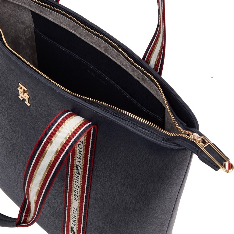 Shopper Tommy Life Space Blue, Farbe: blau/petrol, Marke: Tommy Hilfiger, EAN: 8720642473322, Abmessungen in cm: 41x30x13, Bild 4 von 5