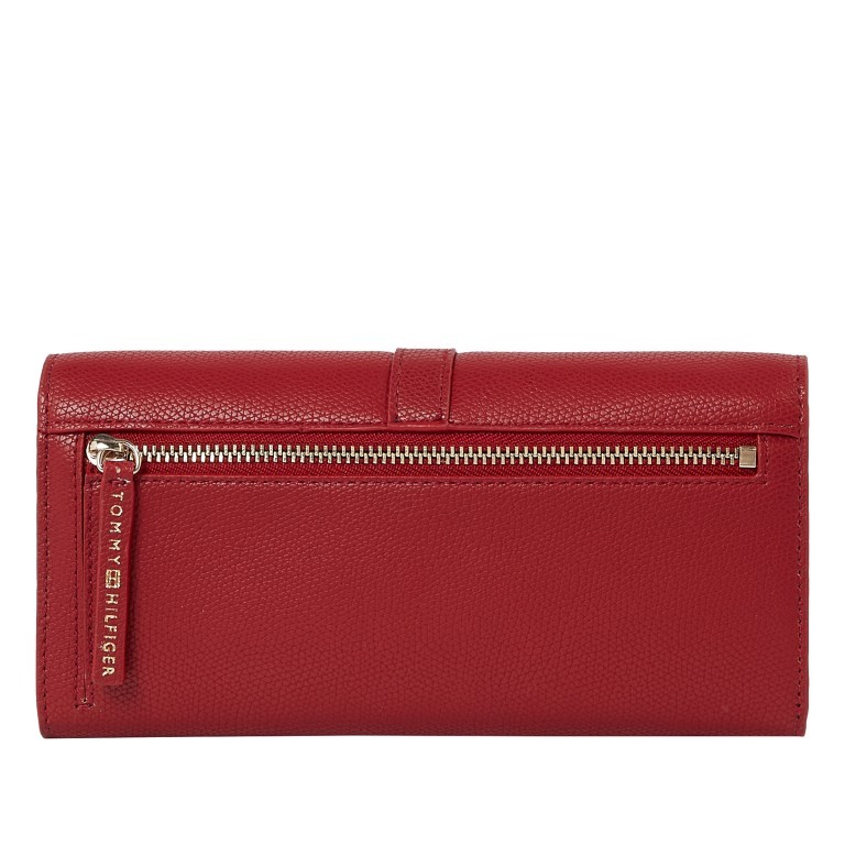 Geldbörse Plush Large Flap Wallet Regatta Red, Farbe: rot/weinrot, Marke: Tommy Hilfiger, EAN: 8720642612059, Abmessungen in cm: 19x10x3, Bild 2 von 3