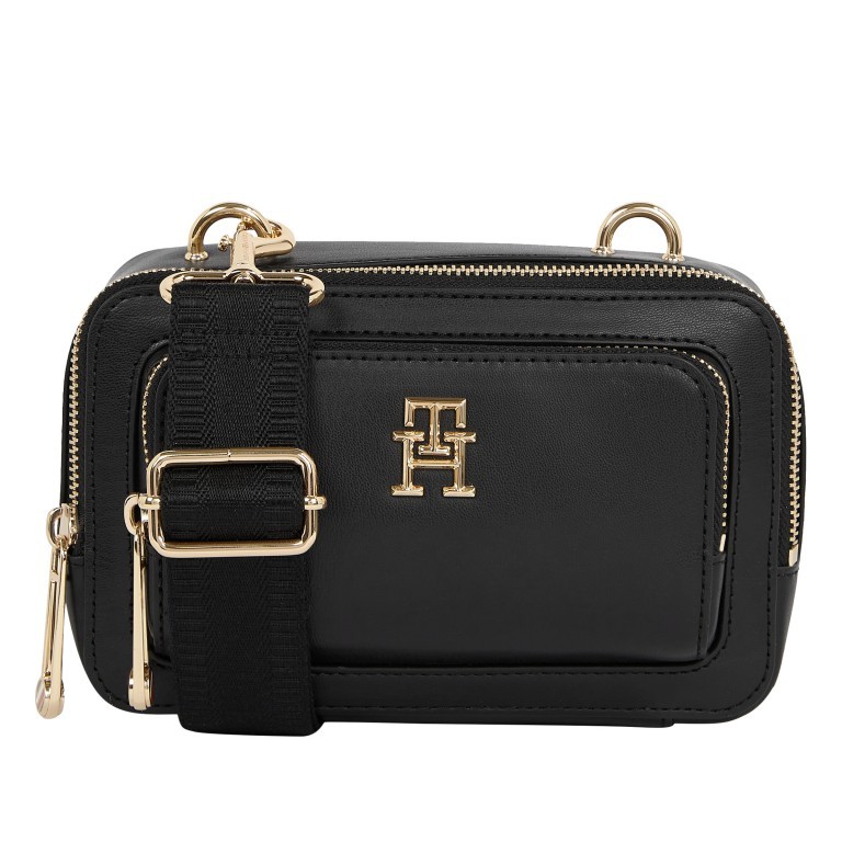 Umhängetasche Iconic Camera Bag Black, Farbe: schwarz, Marke: Tommy Hilfiger, EAN: 8720642612080, Abmessungen in cm: 18.5x12.5x9.5, Bild 1 von 5