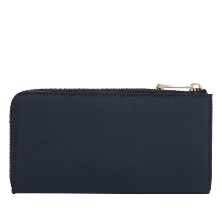 Geldbörse Flow Large Wallet Zip Around Solid Space Blue, Farbe: blau/petrol, Marke: Tommy Hilfiger, EAN: 8720642476460, Abmessungen in cm: 19x10.5x2, Bild 2 von 3
