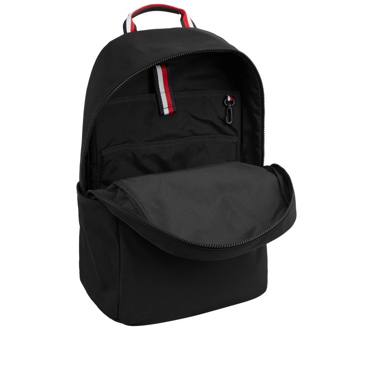 Rucksack Horizon mit Laptopfach 15 Zoll Black, Farbe: schwarz, Marke: Tommy Hilfiger, EAN: 8720642479768, Abmessungen in cm: 30x45x15, Bild 4 von 5