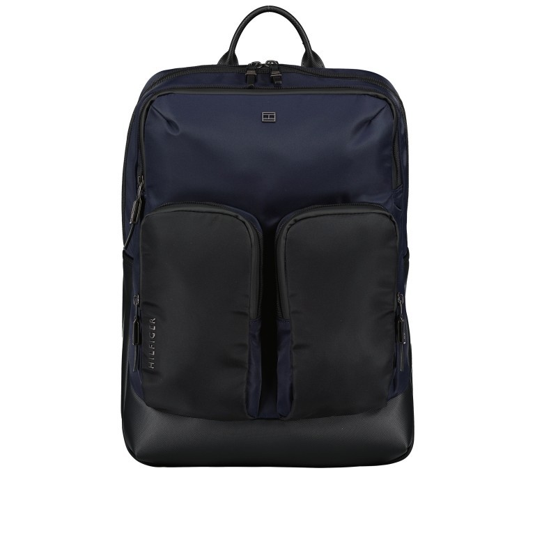 Rucksack Business Commuter Tech Backpack Space Blue, Farbe: blau/petrol, Marke: Tommy Hilfiger, EAN: 8720642662016, Abmessungen in cm: 31x41x16, Bild 1 von 6