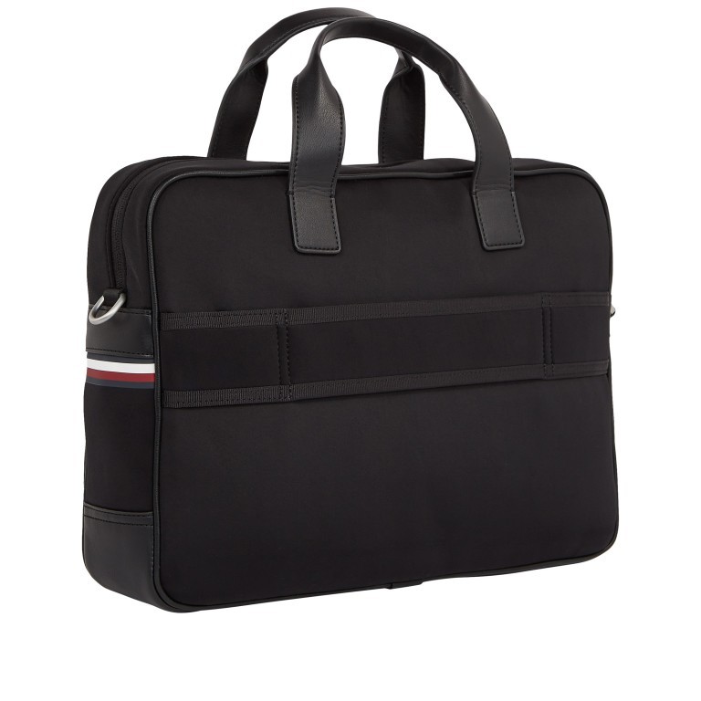 Aktentasche Urban Computer Bag mit Laptopfach 15 Zoll Black, Farbe: schwarz, Marke: Tommy Hilfiger, EAN: 8720642483567, Abmessungen in cm: 40x28x11, Bild 2 von 8