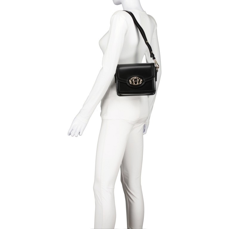 Umhängetasche Luisa S Black, Farbe: schwarz, Marke: AIGNER, EAN: 4055539479625, Abmessungen in cm: 20x16x7, Bild 3 von 6