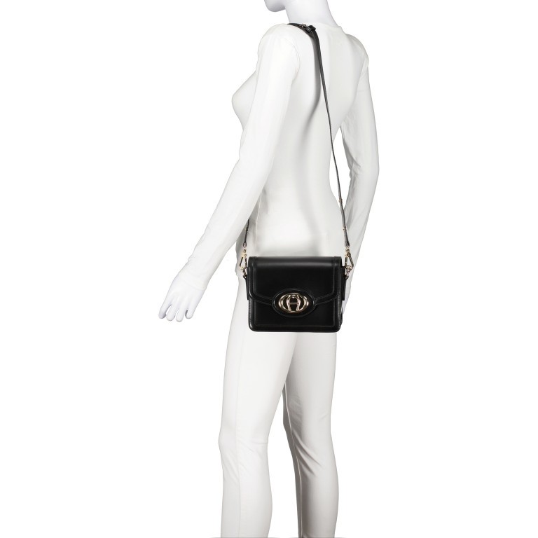 Umhängetasche Luisa S Black, Farbe: schwarz, Marke: AIGNER, EAN: 4055539479625, Abmessungen in cm: 20x16x7, Bild 4 von 6