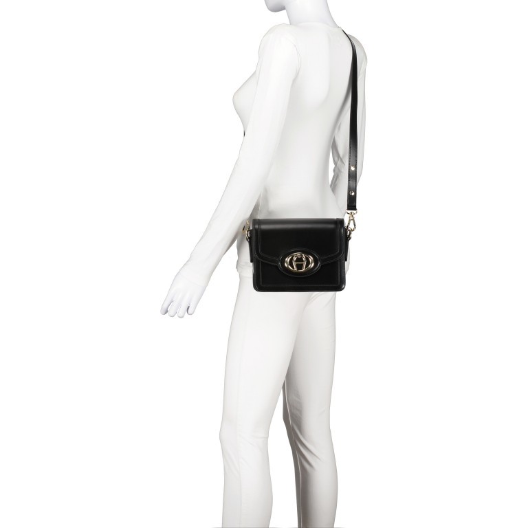 Umhängetasche Luisa S Black, Farbe: schwarz, Marke: AIGNER, EAN: 4055539479625, Abmessungen in cm: 20x16x7, Bild 5 von 6