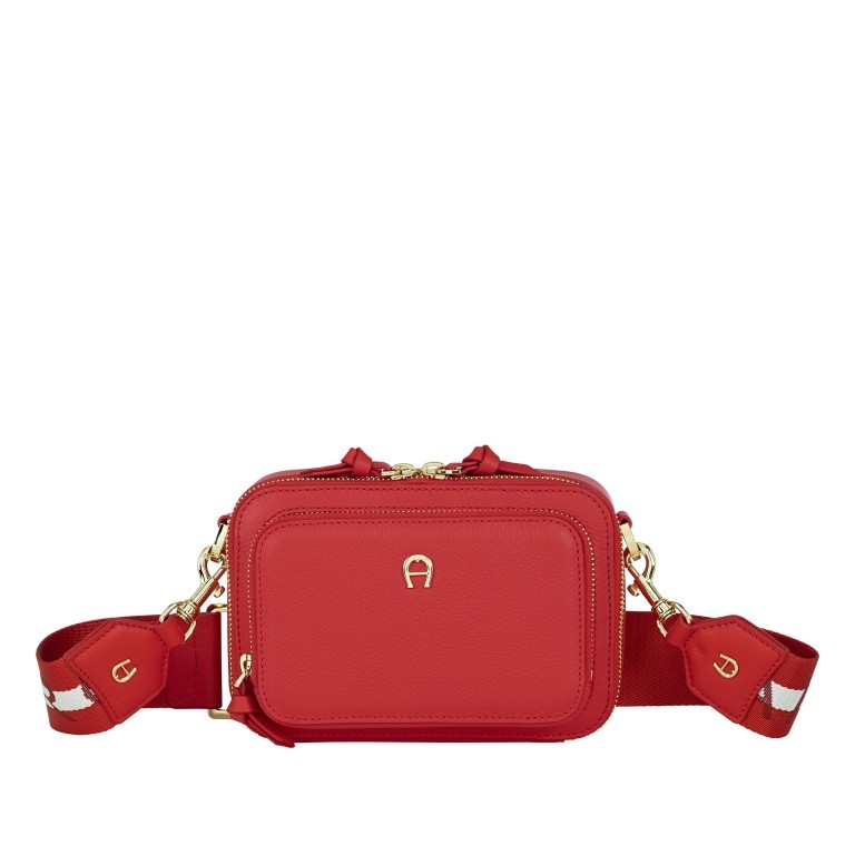 Umhängetasche Zita S Flux Red, Farbe: rot/weinrot, Marke: AIGNER, EAN: 4055539479182, Abmessungen in cm: 19x14x8, Bild 1 von 5