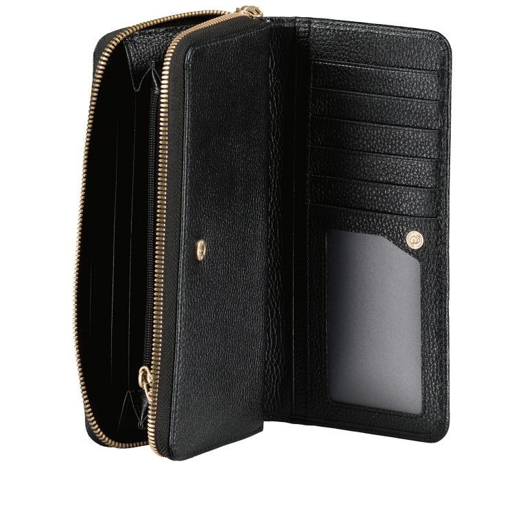 Geldbörse Lorena mit RFID-Schutz Black, Farbe: schwarz, Marke: AIGNER, EAN: 4055539483073, Abmessungen in cm: 19.5x10x3.5, Bild 4 von 5