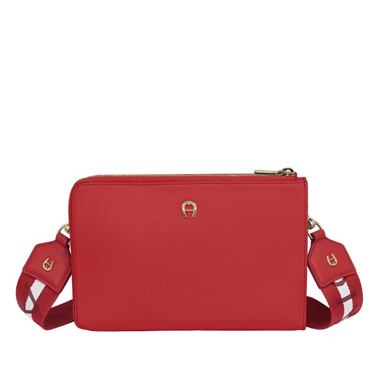 Umhängetasche / Clutch Zita Fashion Pouch Flux Red, Farbe: rot/weinrot, Marke: AIGNER, EAN: 4055539484100, Abmessungen in cm: 23.5x16x2.5, Bild 1 von 5