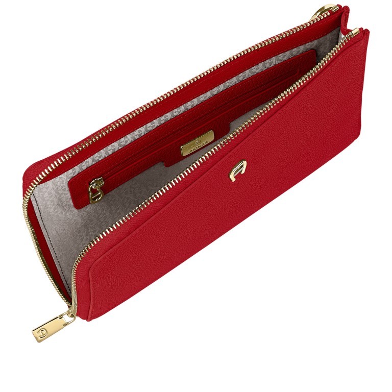 Umhängetasche / Clutch Zita Fashion Pouch Flux Red, Farbe: rot/weinrot, Marke: AIGNER, EAN: 4055539484100, Abmessungen in cm: 23.5x16x2.5, Bild 5 von 5