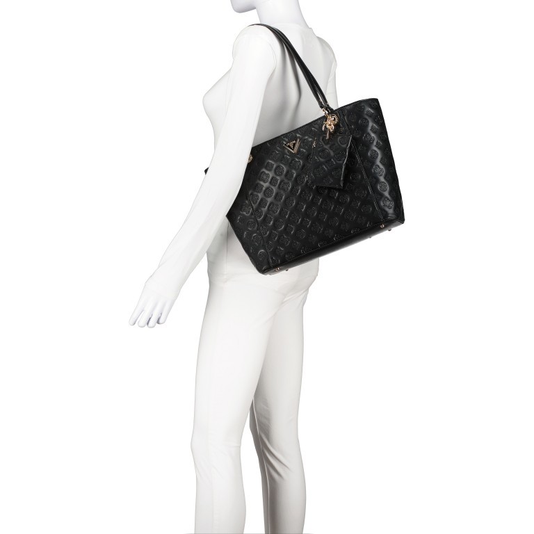 Shopper Noelle Elite Black, Farbe: schwarz, Marke: Guess, EAN: 0190231677093, Abmessungen in cm: 31.5x27.5x12, Bild 4 von 5