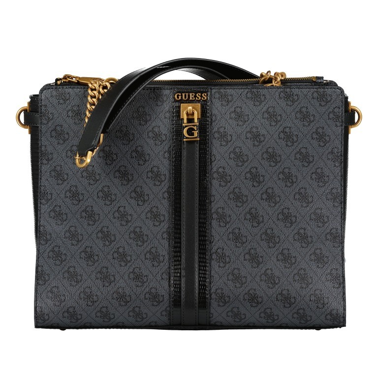 Handtasche Ginevra Logo Coal Logo, Farbe: anthrazit, Marke: Guess, EAN: 0190231673279, Abmessungen in cm: 34.5x27.5x11, Bild 1 von 5