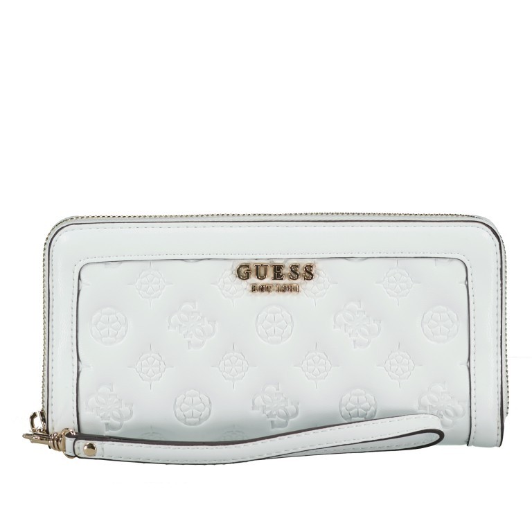 Guess Geldborse Abey mit abnehmbarer Handschlaufe White
