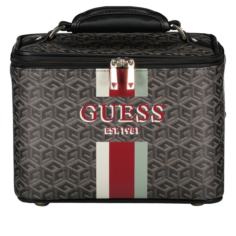Kosmetikkoffer Vikky G-Cube-Logo Charcoal Logo, Farbe: anthrazit, Marke: Guess, EAN: 0190231659730, Abmessungen in cm: 21x28.5x19, Bild 1 von 6