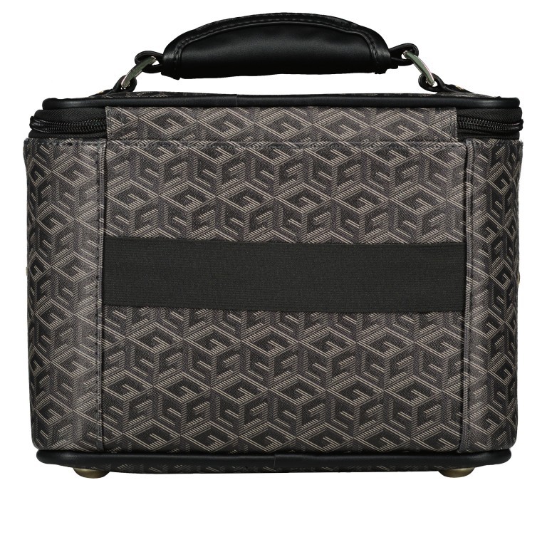 Kosmetikkoffer Vikky G-Cube-Logo Charcoal Logo, Farbe: anthrazit, Marke: Guess, EAN: 0190231659730, Abmessungen in cm: 21x28.5x19, Bild 3 von 6