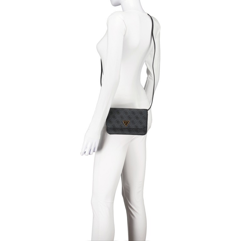 Handy- / Umhängetasche Alexie Phone-Crossbody Coal Logo, Farbe: anthrazit, Marke: Guess, EAN: 0190231666325, Abmessungen in cm: 20x12x7, Bild 5 von 6