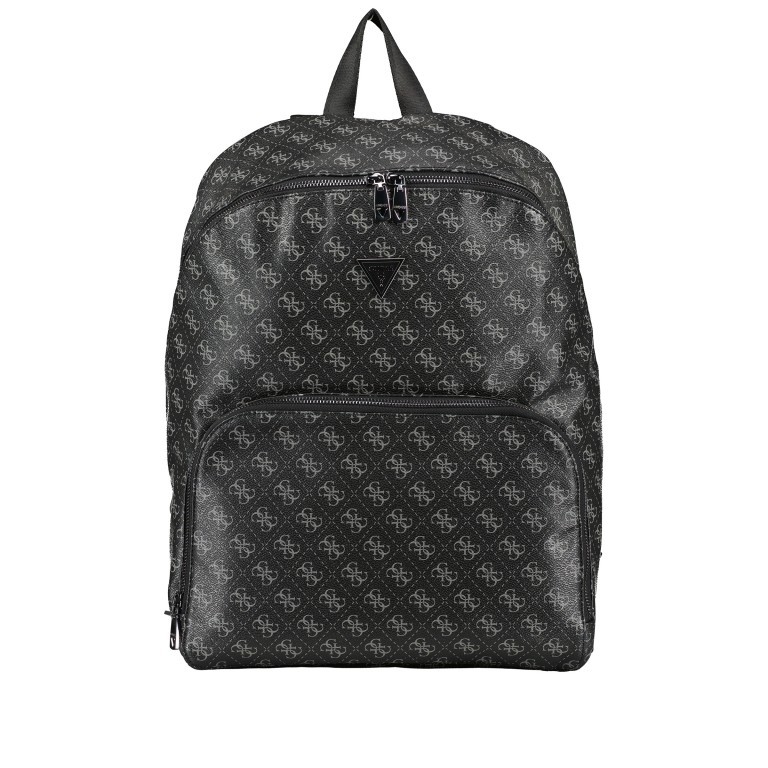 Rucksack Vezzola Smart Backpack 4g-logo mit Laptopfach 14 Zoll Dark Black, Farbe: schwarz, Marke: Guess, EAN: 7621701037794, Abmessungen in cm: 30x43x15, Bild 1 von 6