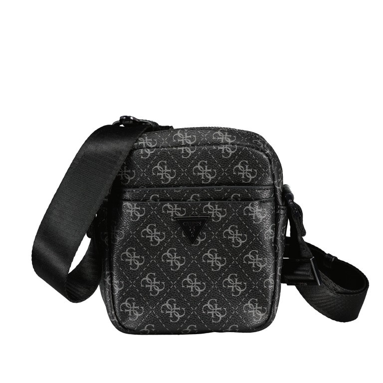 Umhängetasche Vezzola Smart Crossbag Dark Black, Farbe: schwarz, Marke: Guess, EAN: 7621701037862, Abmessungen in cm: 14x17x6, Bild 1 von 6