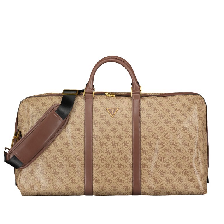 Reisetasche Vezzola Beige Brown, Farbe: cognac, Marke: Guess, EAN: 7621701038586, Abmessungen in cm: 55x33x26, Bild 1 von 6