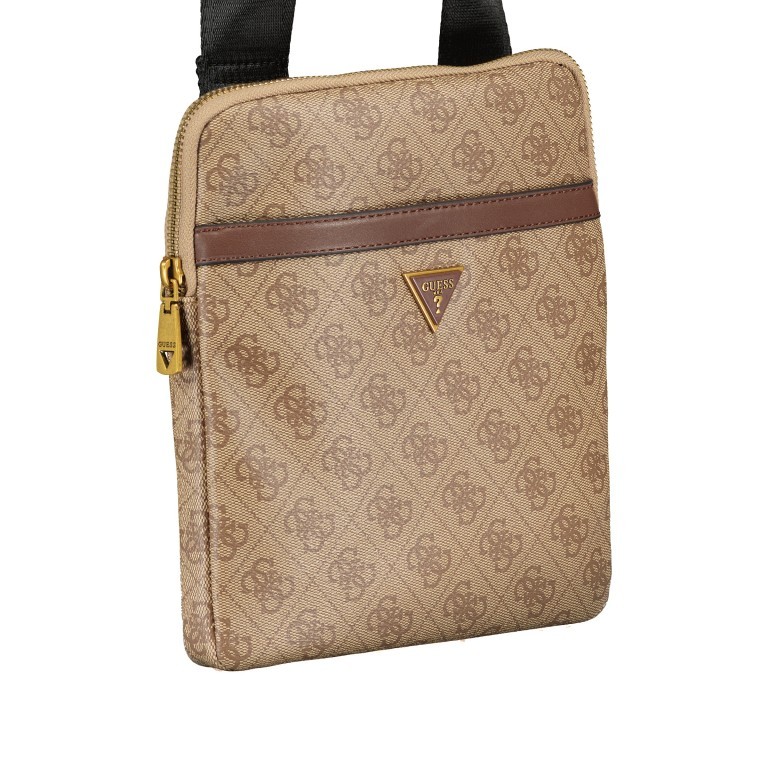 Umhängetasche Milano mit Tabletfach Beige Brown, Farbe: cognac, Marke: Guess, EAN: 7621701037626, Abmessungen in cm: 20x23x3, Bild 2 von 8