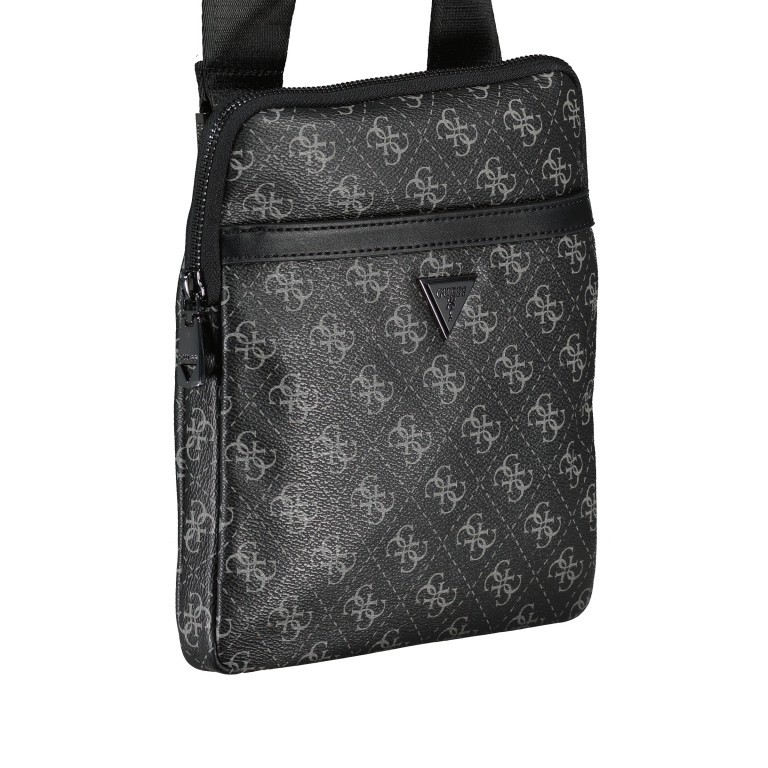 Umhängetasche Milano mit Tabletfach Dark Black, Farbe: schwarz, Marke: Guess, EAN: 7621701037640, Abmessungen in cm: 20x23x3, Bild 2 von 8
