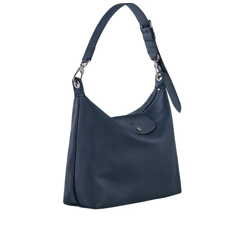 Umhängetasche Le Pliage Xtra Shopper M Dunkelblau, Farbe: blau/petrol, Marke: Longchamp, EAN: 3597922270330, Abmessungen in cm: 31.5x25x11, Bild 2 von 6