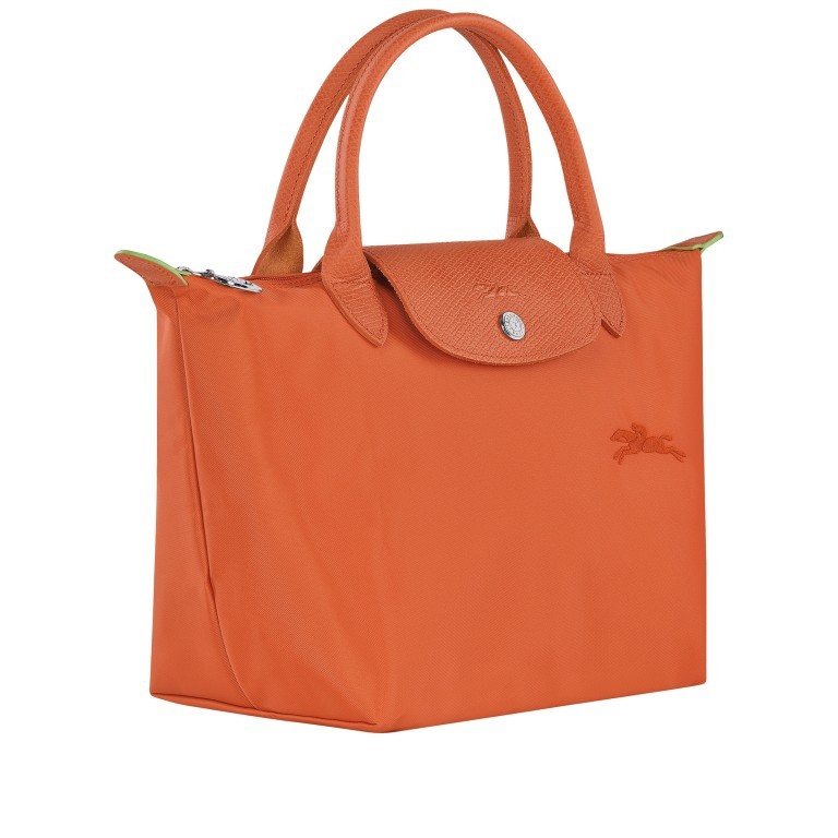 Handtasche Le Pliage Green Handtasche S Orange, Farbe: orange, Marke: Longchamp, EAN: 3597922260539, Abmessungen in cm: 23x22x14, Bild 2 von 8