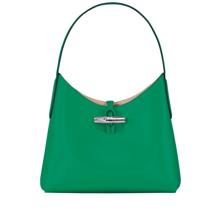 Beuteltasche Roseau Shopper M Grün, Farbe: grün/oliv, Marke: Longchamp, EAN: 3597922271634, Abmessungen in cm: 27x25x11, Bild 1 von 6