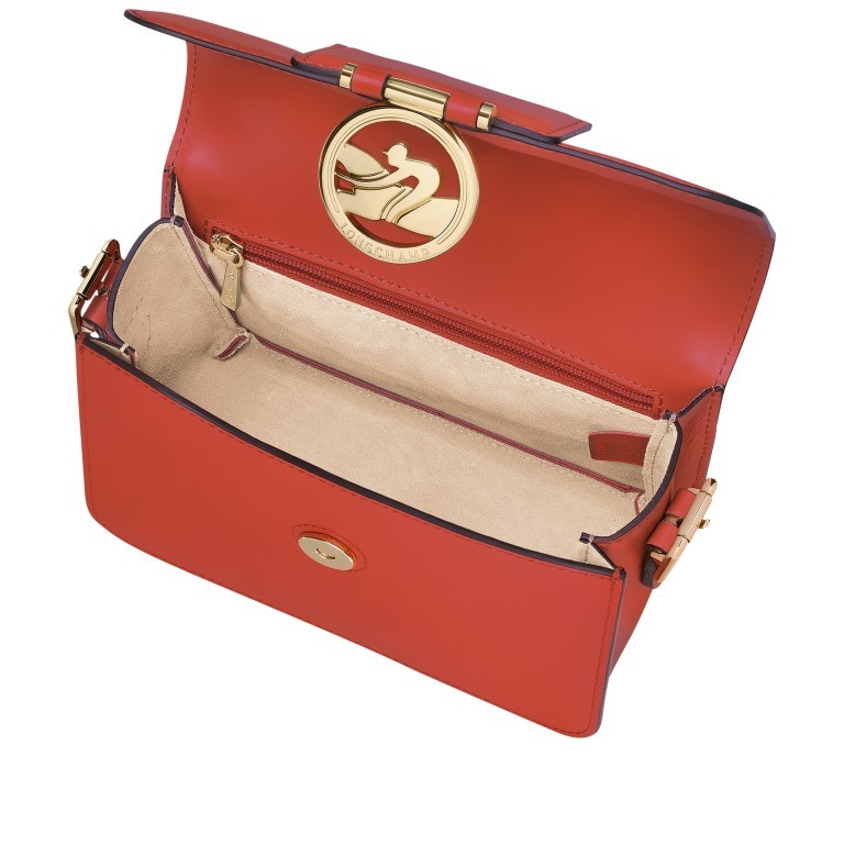 Umhängetasche Box Trot S Orange, Farbe: orange, Marke: Longchamp, EAN: 3597922252824, Abmessungen in cm: 18x14x8.5, Bild 5 von 5