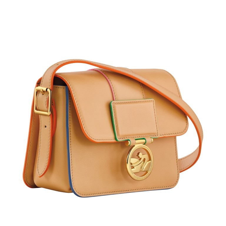 Umhängetasche Box Trot S Sunrise Vegetal, Farbe: cognac, Marke: Longchamp, EAN: 3597922275113, Abmessungen in cm: 18x14x8.5, Bild 2 von 5