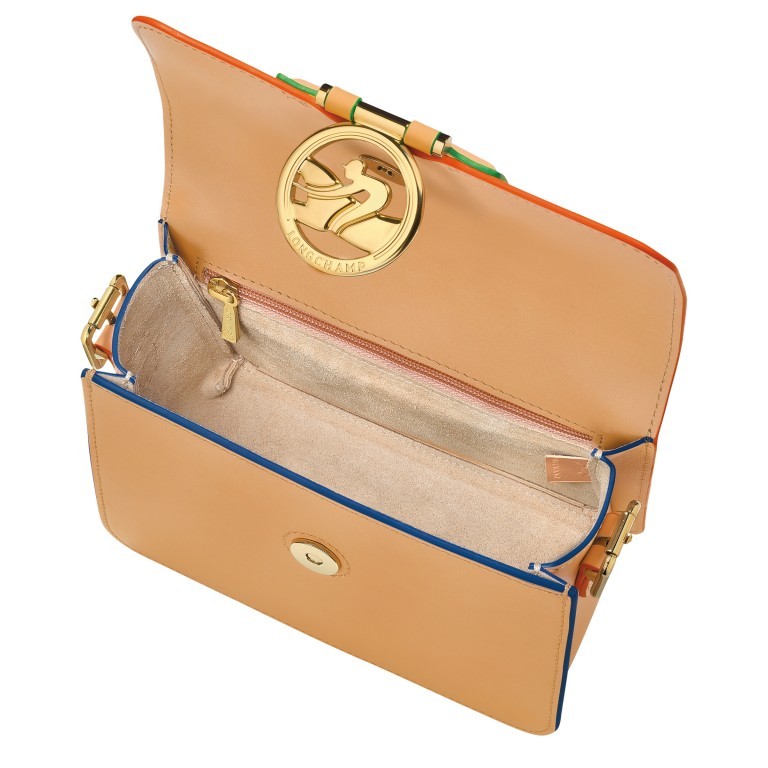 Umhängetasche Box Trot S Sunrise Vegetal, Farbe: cognac, Marke: Longchamp, EAN: 3597922275113, Abmessungen in cm: 18x14x8.5, Bild 4 von 5