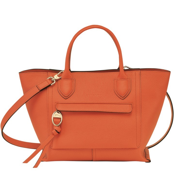 Handtasche Mailbox Handtasche M Orange, Farbe: orange, Marke: Longchamp, EAN: 3597922267125, Abmessungen in cm: 28x23x15.5, Bild 1 von 4